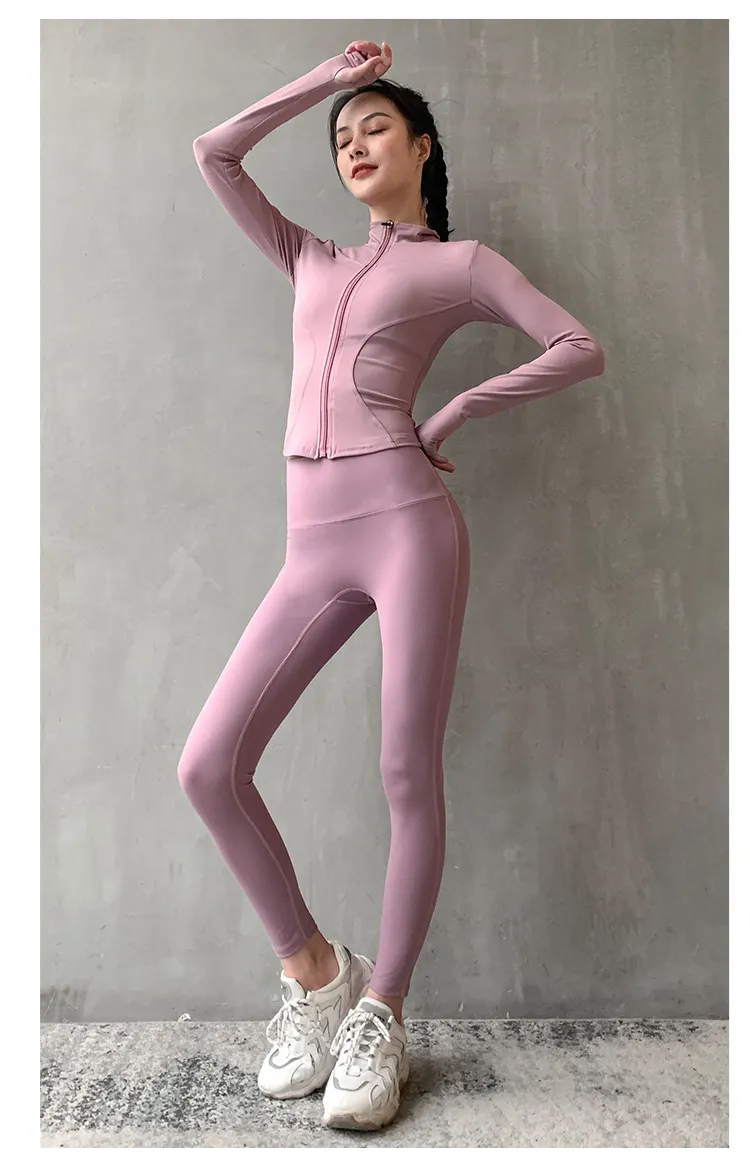 Best Gym Full Suit for Women and Girls - High-Waist Stretchable Jacket with Tights
