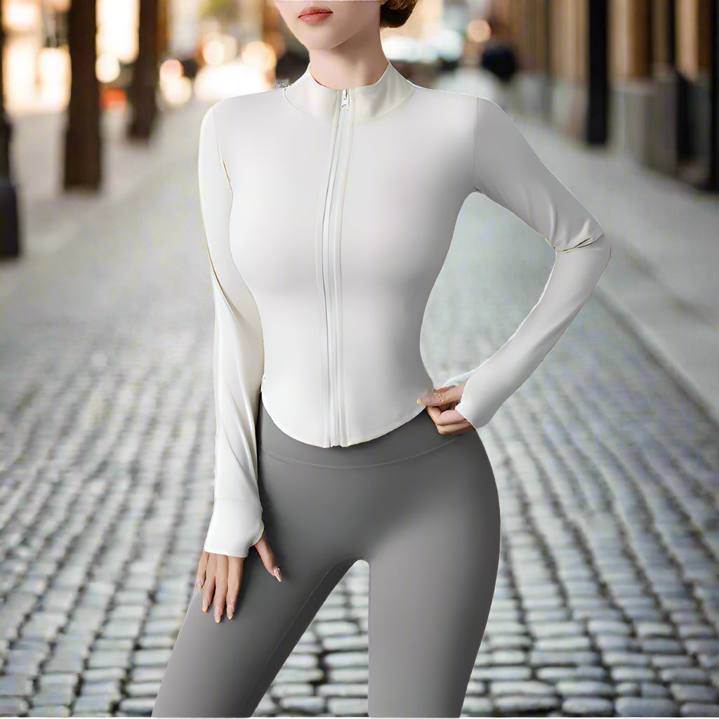 Best Gym Full Suit for Women and Girls - High-Waist Stretchable Jacket with Tights