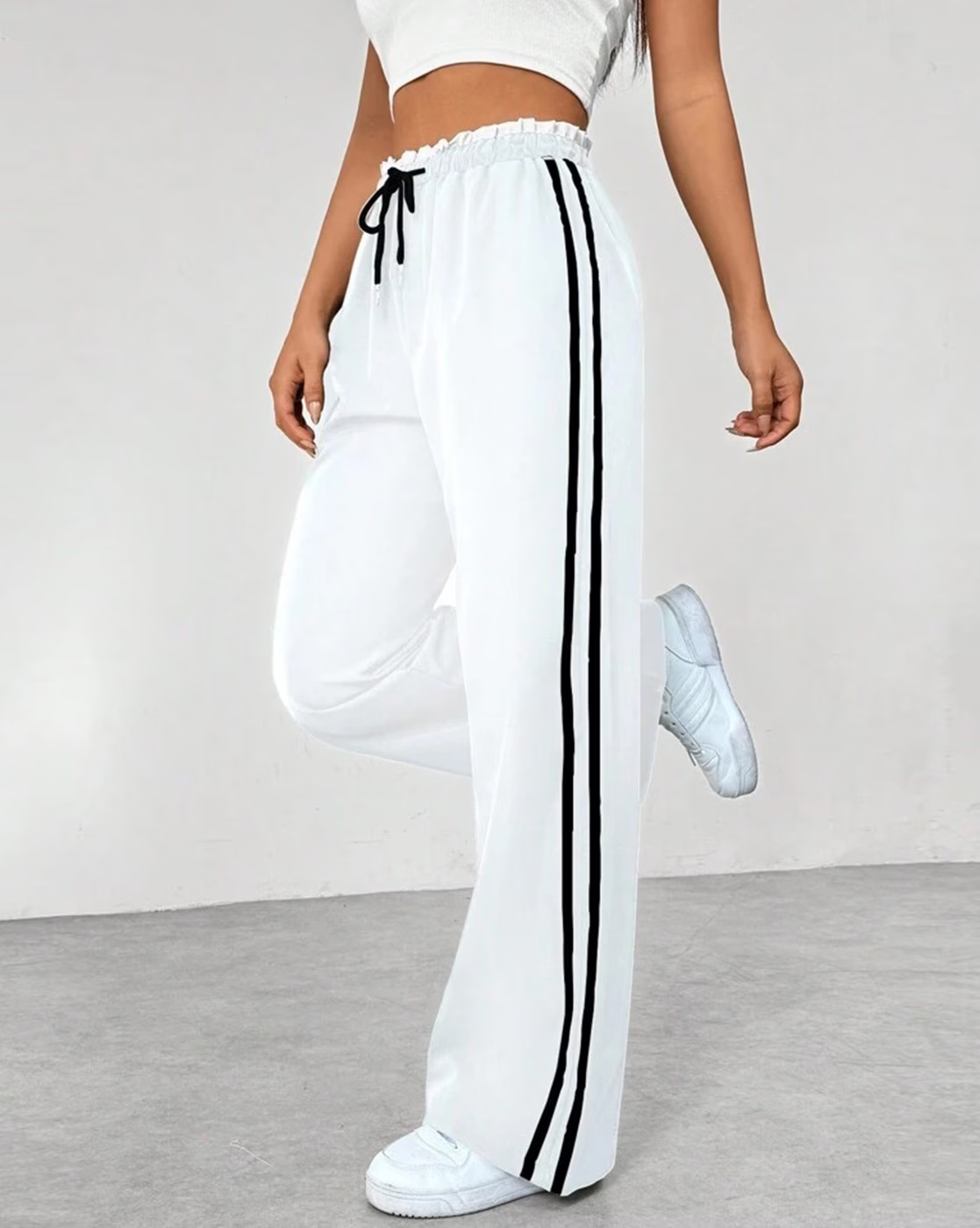 BeBlessed 2-Stripe Women's Trousers | Perfect for Fitness, Street Fashion & Comfortable Fit