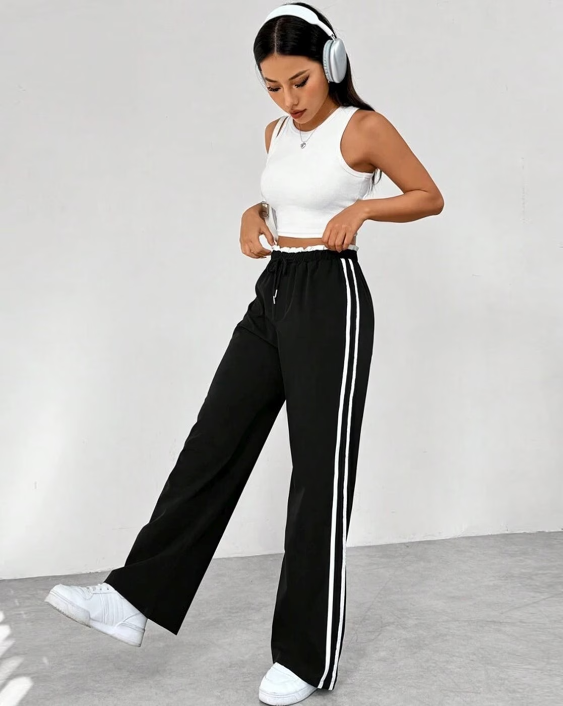 BeBlessed 2-Stripe Women's Trousers | Perfect for Fitness, Street Fashion & Comfortable Fit