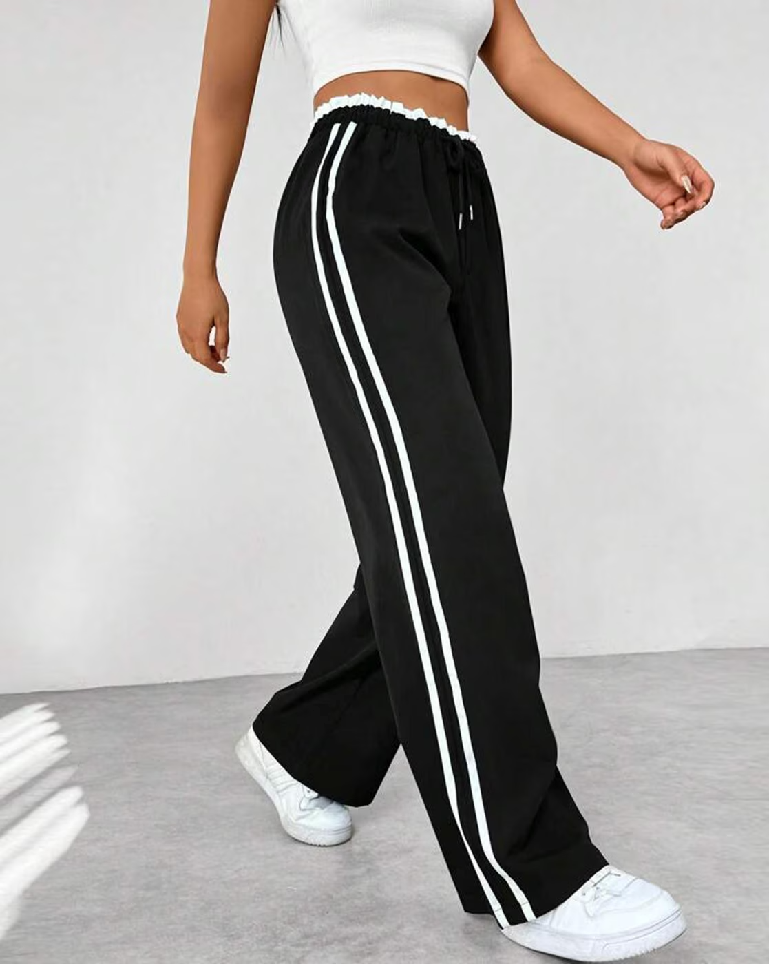 BeBlessed 2-Stripe Women's Trousers | Perfect for Fitness, Street Fashion & Comfortable Fit