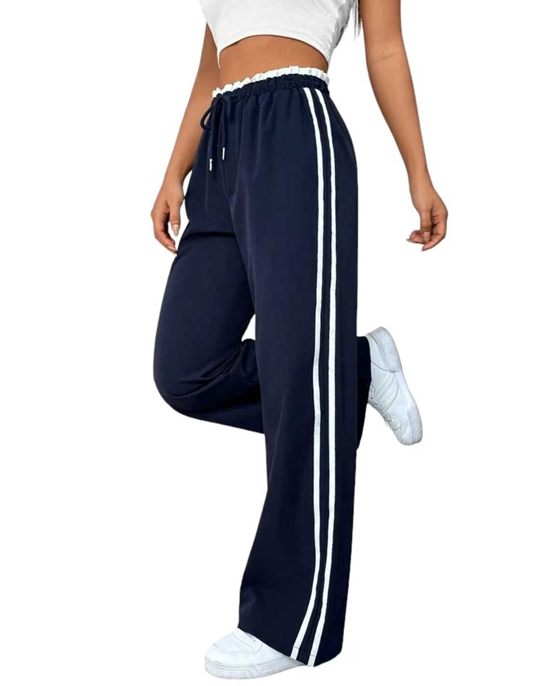 BeBlessed 2-Stripe Women's Trousers | Perfect for Fitness, Street Fashion & Comfortable Fit
