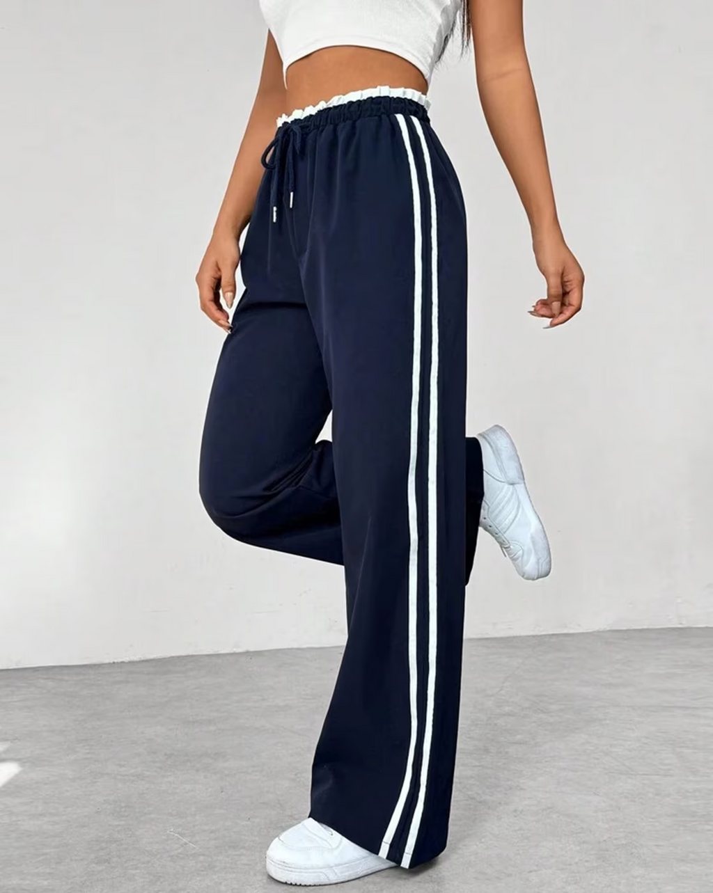BeBlessed 2-Stripe Women's Trousers | Perfect for Fitness, Street Fashion & Comfortable Fit