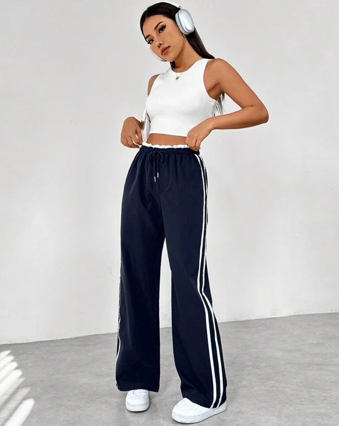 BeBlessed 2-Stripe Women's Trousers | Perfect for Fitness, Street Fashion & Comfortable Fit